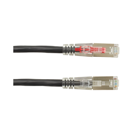 Black Box 3ft CAT6A Locking Shielded Ethernet Cable (Black) — Being Shipped