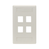 Black Box Single-Gang 1-Port Keystone Wallplate (Off-White) — Being Shipped
