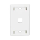 Black Box GigaStation2 Single-Gang 1-Port Keystone Wallplate (White) — Being Shipped