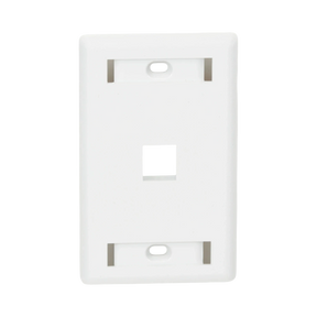Black Box GigaStation2 Single-Gang 1-Port Keystone Wallplate (White) — Being Shipped