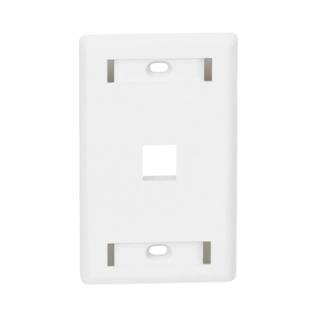 Black Box GigaStation2 Single-Gang 1-Port Keystone Wallplate (White) — Being Shipped