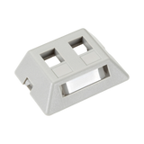 Black Box Modular 2-Port Furniture Wallplate (Gray) — Being Shipped