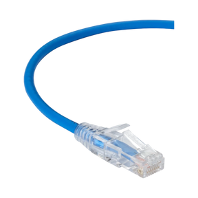 Black Box 2ft Slim-Net CAT6A Ethernet Patch Cable (Blue) — Being Shipped