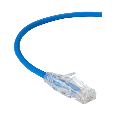Black Box 2ft Slim-Net CAT6A Ethernet Patch Cable (Blue) — Being Shipped