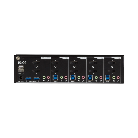 Black Box 4K 60Hz USB 3.0 Hub 4-Port Dual-Monitor KVM Switch — Being Shipped