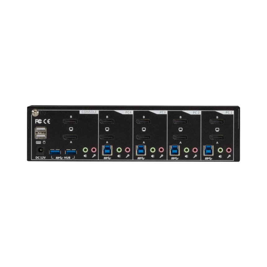 Black Box 4K 60Hz USB 3.0 Hub 4-Port Dual-Monitor KVM Switch — Being Shipped
