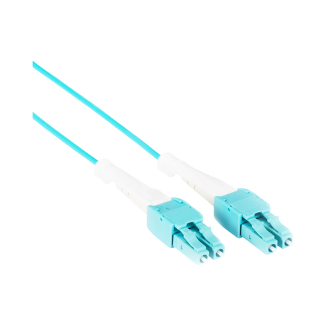 Black Box 3.2ft LC-LC OM4 50/125 Fiber Optic Cable (Aqua) — Being Shipped
