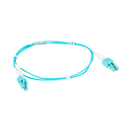 Black Box 3.2ft LC-LC OM4 50/125 Fiber Optic Cable (Aqua) — Being Shipped