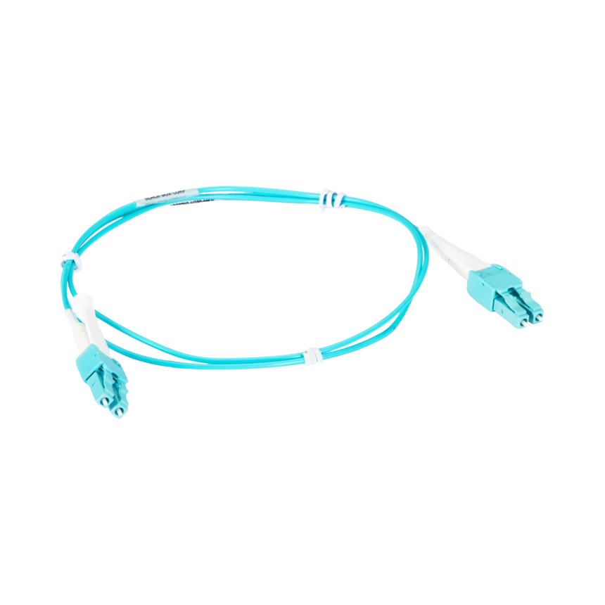 Black Box 3.2ft LC-LC OM4 50/125 Fiber Optic Cable (Aqua) — Being Shipped