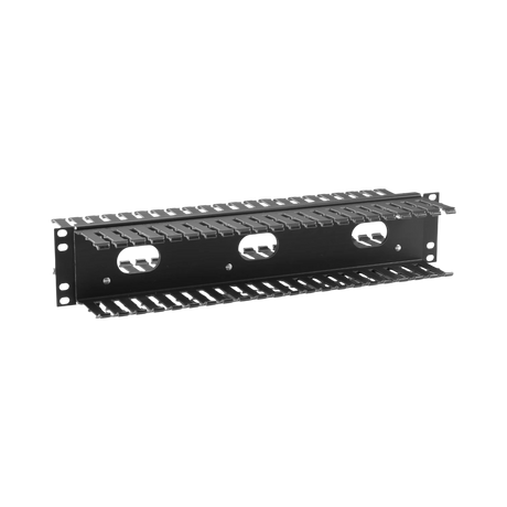 Black Box 2U 19inch Rackmount Horizontal Cable Manager with Cover — Being Shipped