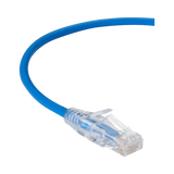 Black Box 15ft Slim-Net CAT6A Ethernet Patch Cable (Blue) — Being Shipped