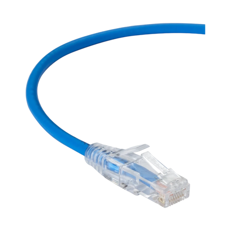 Black Box 15ft Slim-Net CAT6A Ethernet Patch Cable (Blue) — Being Shipped