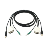 Black Box 6ft Secure KVM Cable with Dual-Link DVI, USB, Audio — Being Shipped
