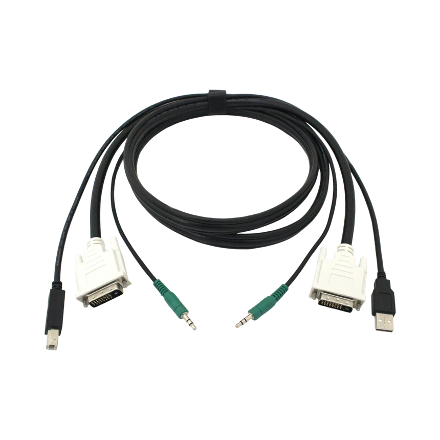 Black Box 6ft Secure KVM Cable with Dual-Link DVI, USB, Audio — Being Shipped