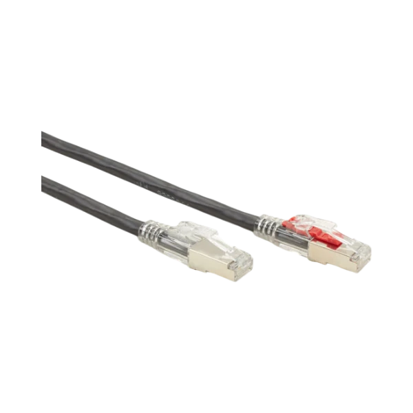 Black Box 3ft GigaTrue 3 CAT6 3 Ft Shielded Patch Cable (Black) — Being Shipped