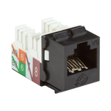 Black Box GigaTrue 2 CAT6A Keystone Jack Unshielded (Black) — Being Shipped