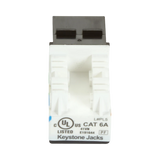 Black Box GigaTrue 2 CAT6A Keystone Jack Unshielded (Black) — Being Shipped