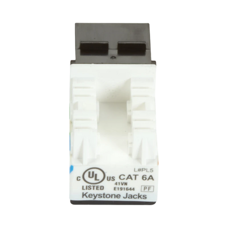 Black Box GigaTrue 2 CAT6A Keystone Jack Unshielded (Black) — Being Shipped