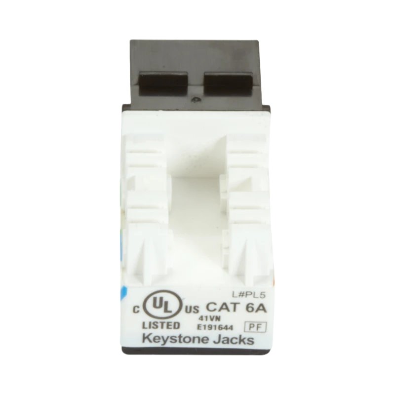 Black Box GigaTrue 2 CAT6A Keystone Jack Unshielded (Black) — Being Shipped