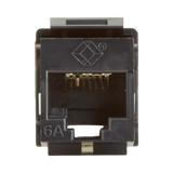 Black Box GigaTrue 2 CAT6A Keystone Jack Unshielded (Black) — Being Shipped