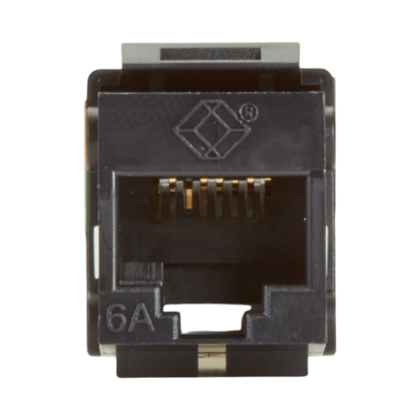 Black Box GigaTrue 2 CAT6A Keystone Jack Unshielded (Black) — Being Shipped
