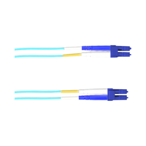 Black Box 3.2ft LC-LC OS2 Singlemode Fiber Optic Cable (Aqua) — Being Shipped