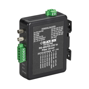 Black Box Industrial RS232/422/485 Fiber Extender — Being Shipped