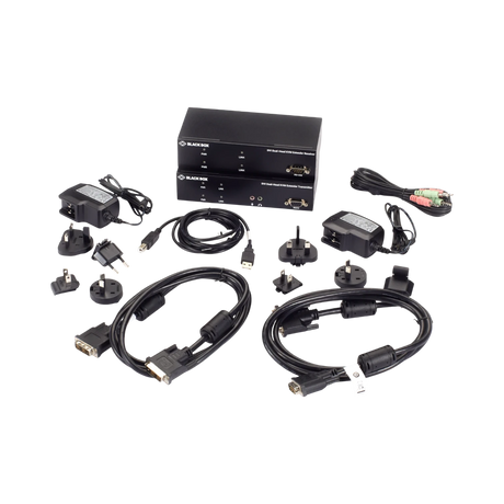 Black Box KVX Series 100m DVI-D USB 2.0 KVM Extender Kit — Being Shipped