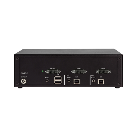Black Box Secure Single-Monitor 2-Port KVM Switch with DVI-I Interface — Being Shipped