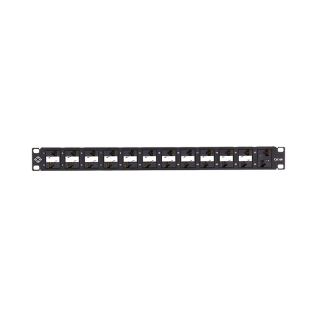 Black Box CAT6A 24-Port Rackmount Patch Panel 1U PoE+ — Being Shipped