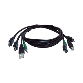 Black Box Secure KVM Cable with USB, HDMI & 3.5mm Audio — Being Shipped