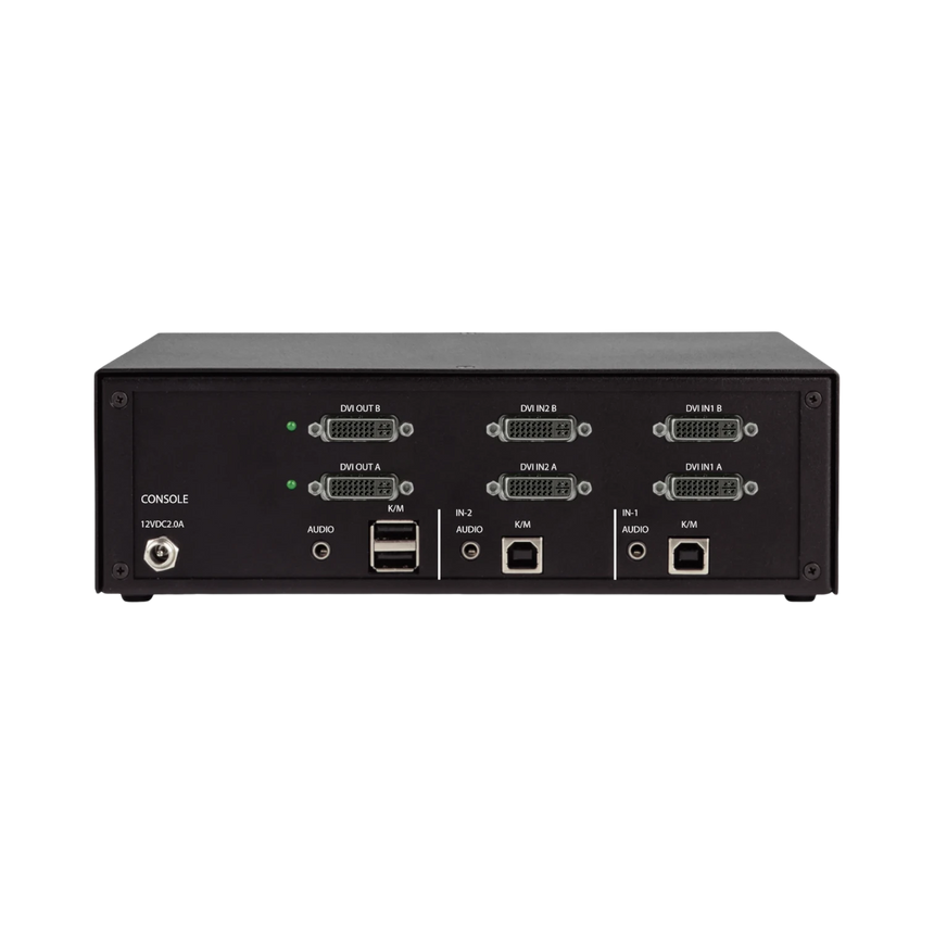 Black Box Secure NIAP 4.0 2-Port KVM Switch with DVI-I Dual Monitors — Being Shipped