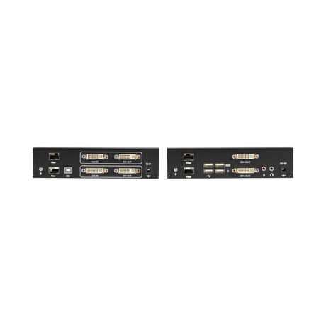 Black Box KVX DVI-D Dual-Monitor KVM Extender Kit over Fiber — Being Shipped