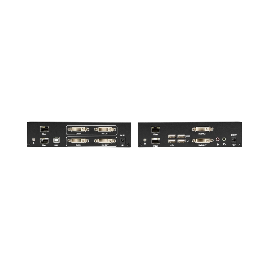 Black Box KVX DVI-D Dual-Monitor KVM Extender Kit over Fiber — Being Shipped