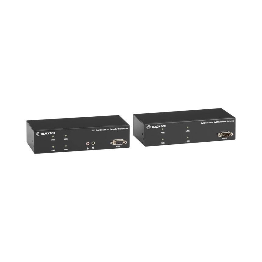 Black Box KVX DVI-D Dual-Monitor KVM Extender Kit over Fiber — Being Shipped