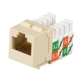 Black Box GigaTrue Universal Wiring CAT6 Keystone Jack (Ivory) — Being Shipped