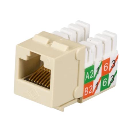 Black Box GigaTrue Universal Wiring CAT6 Keystone Jack (Ivory) — Being Shipped