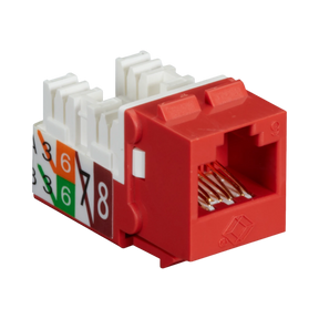 Black Box GigaTrue2 Cat6 Keystone Jack Unshielded (Red) — Being Shipped