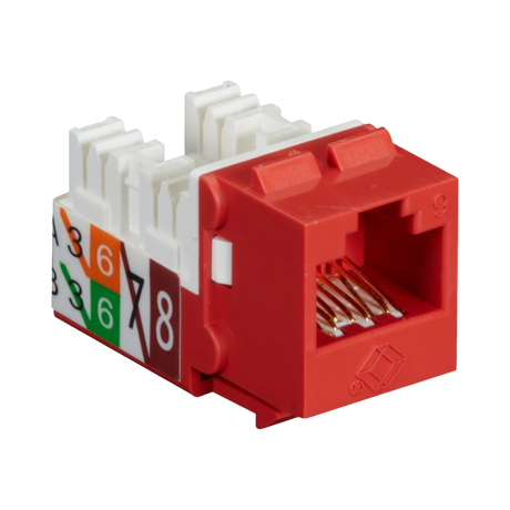 Black Box GigaTrue2 Cat6 Keystone Jack Unshielded (Red) — Being Shipped