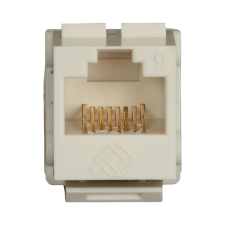 Black Box GigaTrue 2 CAT6 Unshielded Universal Keystone Jack (Off White) — Being Shipped