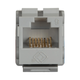 Black Box GigaTrue 2 CAT6 Keystone Jack Unshielded 110 Punchdown (Gray) — Being Shipped
