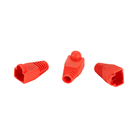 Black Box 50-Pack Snagless Cable Boots for RJ-45 Cables (Red) — Being Shipped