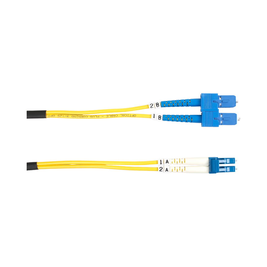 Black Box 3.2ft SC-LC OS2 9/125 Singlemode Fiber Cable (Yellow) — Being Shipped