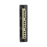 Black Box Standard LC Duplex Fiber Adapter Panel with Ceramic Sleeves — Being Shipped