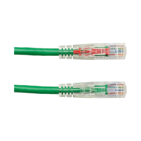 Black Box 10ft GigaTrue 3 CAT6 Lockable Ethernet Patch Cable (Green) — Being Shipped