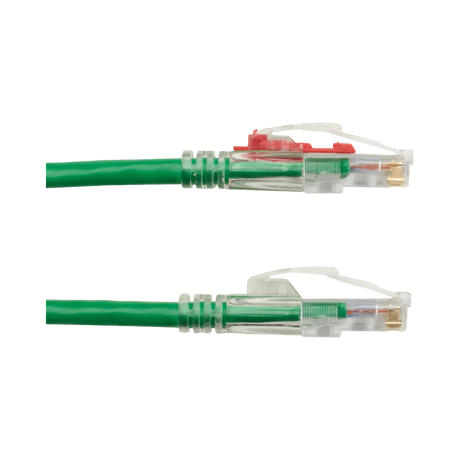 Black Box 10ft GigaTrue 3 CAT6 Lockable Ethernet Patch Cable (Green) — Being Shipped