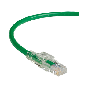 Black Box 10ft GigaTrue 3 CAT6 Lockable Ethernet Patch Cable (Green) — Being Shipped