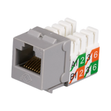 Black Box CAT5e Keystone Jack Unshielded (Gray) — Being Shipped