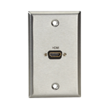 Black Box Stainless Steel Female to Female HDMI Wallplate — Being Shipped