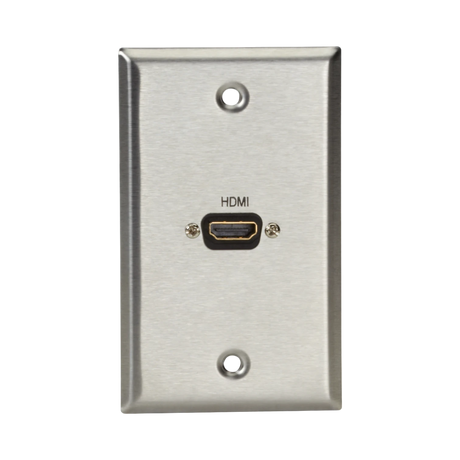 Black Box Stainless Steel Female to Female HDMI Wallplate — Being Shipped